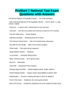 ProStart I National Test Exam Questions with Answers - DocMerit