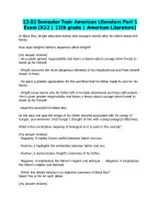13.02 Semester Test: American Literature Part 1 Exam (K12 | 11th grade ...