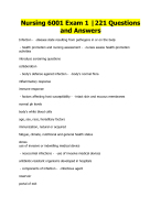 Nursing 6001 Exam 1 |221 Questions and Answers
