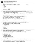 Intro to apprenticeship lesson 1