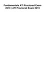 Fundamentals ATI Proctored Exam 2019