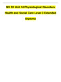 M3 D2 Unit 14 Physiological Disorders Health and Social Care Level 3 Extended Diploma