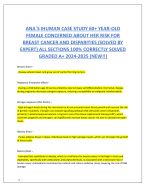 ANA'S IHUMAN CASE STUDY 60+ YEAR-OLD FEMALE CONCERNED ABOUT HER RISK FOR BREAST CANCER