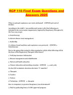 RCP 110 Final Exam Questions and Answers 2025 - DocMerit