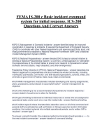 FEMA IS-200.C: Basic Incident Command System for Initial Response, ICS ...