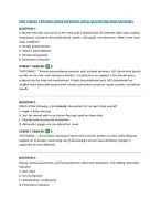 EMT FISDAP TRAUMA EXAM (UPDATED 2025) QUESTIONS AND ANSWERS - DocMerit