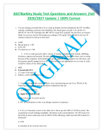 Barkley Study Test Questions and Answers Fall 2026-2027 Update