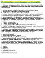 NR 302 Final Exam Review Questions and Answers