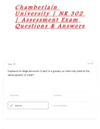 NR 302 Assessment Exam Questions & Answers
