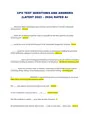 CPO TEST QUESTIONS AND ANSWERS (LATEST 2023 – 2024) RATED A+ - DocMerit
