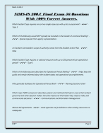 NIMS-IS 200.C Final Exam 56 Questions With 100% Correct Answers.