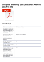 Delegated Examining Quiz Questions Answers Latest Update DocMerit