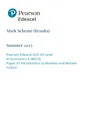 Edexcel AS Level Economics (A) Paper 1 Mark Scheme June 2023