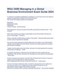 WGU D080 Managing in a Global Business Environment Exam Guide 2024