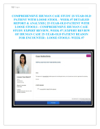 Comprehensive iHuman Case Study 25-Year-Old Patient with Loose Stool - Week #7 Detailed Report & An