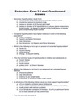 Endocrine - Exam 2 Latest Question and Answers