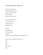 ATI Med-Surg Final Exam 1 Study Guide