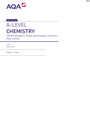 A-LEVEL CHEMISTRY CHEM5 Energetics, Redox and Inorganic Chemistry Mark scheme