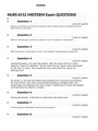 NURS 6512 MIDTERM Exam QUESTIONS