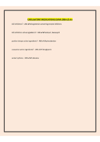 CIRCULATORY MEDICATIONS EXAM 2024-25 A+
