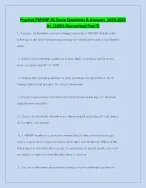 PMHNP-BC CERT. QUESTIONS & ANSWERS 2025 A+ (100- VERIFIED SOLUTION), PMHNP-BC BOARDS REVIEW 2025 EXAM , PMHNP -BC FGD REVIEW Q