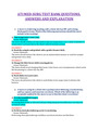 ATI MED-SURG TEST BANK QUESTIONS, ANSWERS AND EXPLANATION