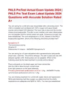 PALS PreTest Actual Exam Update 2024 | PALS Pre Test Exam Latest Update ...