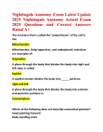 Nightingale Anatomy Exam Latest Update 2025 Nightingale Anatomy Actual Exam  2025 Questions and Cor