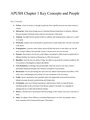 APUSH Chapter 1 Key Concepts and People