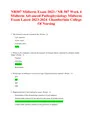 NR507 Midterm Exam 2023 / NR 507 Week 4  Midterm Advanced Pathophysiology Midterm  Exam 2026 revised for practice