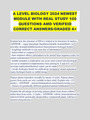 A LEVEL BIOLOGY 2024 NEWEST MODULE WITH REAL STUDY 100 QUESTIONS AMD VERIFEID CORRECT ANSWERS