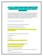 ATI TEAS 7 SCIENCE STRUCTURED FROM OPTIMAL SCREENSHOTS ACTUAL EXAM-2026 ...