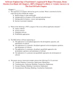 Test Bank For Software Engineering A Practitioner's Approach 9th Edition By Roger Pressman, Bruce Ma...