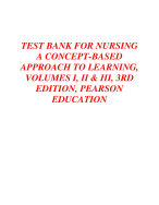 NURSING A CONCEPT BASED APPROACH TO LEARNING VOLUMES