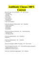 Antibiotic Classes 100% Correct