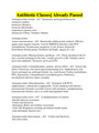 Antibiotic Classes| Already Passed