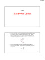 Gas Power Cycle