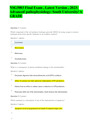NSG5003 Final Exam , Latest Version , 2023:  Advanced pathophysiology: South University/ A  GRADE