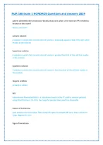 NUR 166 Exam 1 HONDROS Questions and Answers - DocMerit