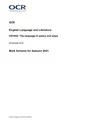 OCR GCE English Language and Literature H474/02:The language of poetry and plays Advanced GCE Mark