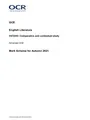 OCR GCE English Literature H472/02: Comparative and contextual study Advanced GCE Mark Scheme