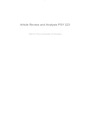 PSY 223 Article Analysis and Review
