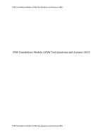 PSW Foundations Module 4 PSW Test Verified Questions and Answers 2025 ...