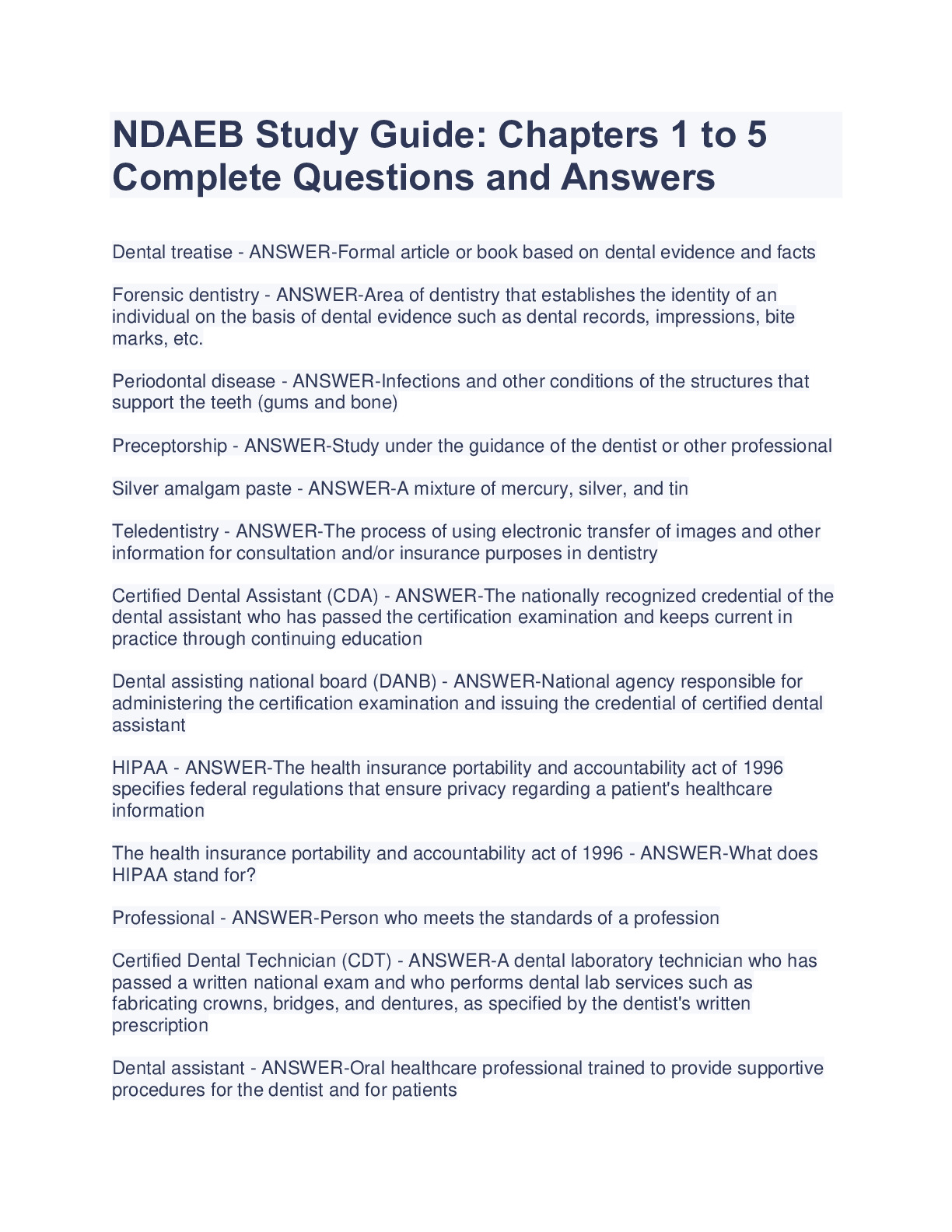 NDAEB STUDY NOTES 2024 - DocMerit