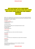 NCC ELECTRONIC FETAL MONITORING CERTIFICATION (EFM) ACTUAL EXAM 2025