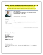 WEEK -2 COMPREHENSIVE IHUMAN CASE STUDY FOR A 25 YEARS OLD FEMALE REASON FOR ENCOUNTER NEW  RASH
