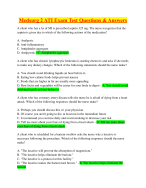 Medsurg 2 ATI Exam Questions & Answers