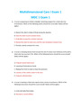 NUR 2356 / NUR2356: Multidimensional Care I / MDC 1 Exam 1 (Latest 2022/ 2023) -Rasmussen Graded A
