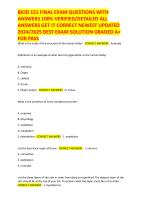BIOD 151 FINAL EXAM QUESTIONS WITH ANSWERS 100% VERIFIED/DETAILED ALL ANSWERS GET IT CORRECT NEWEST