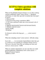 ACCP 4.1 Intro questions with complete solutions - DocMerit